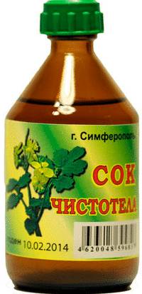 Чистотел от рака