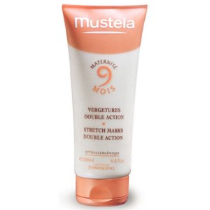 Двойное действие крема Мустела от растяжек