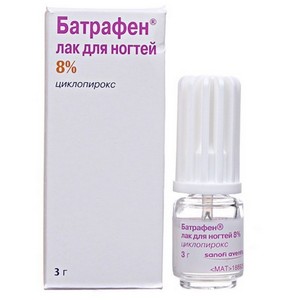 Лак Батрафен от грибка ногтей: инструкция по применению