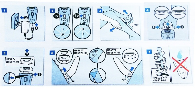 Инструкция по использованию эпилятора