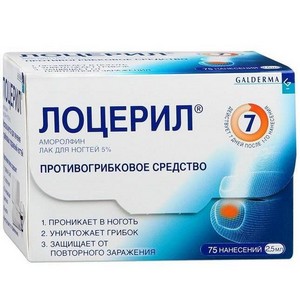 Инструкция по применению лака Лоцерил от грибка ногтей