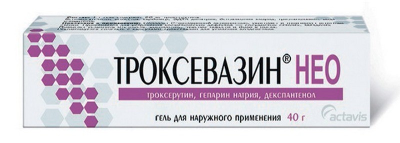 Гель Троксевазин нео: инструкция по применению