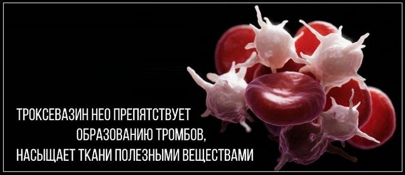 Гель Троксевазин нео: инструкция по применению